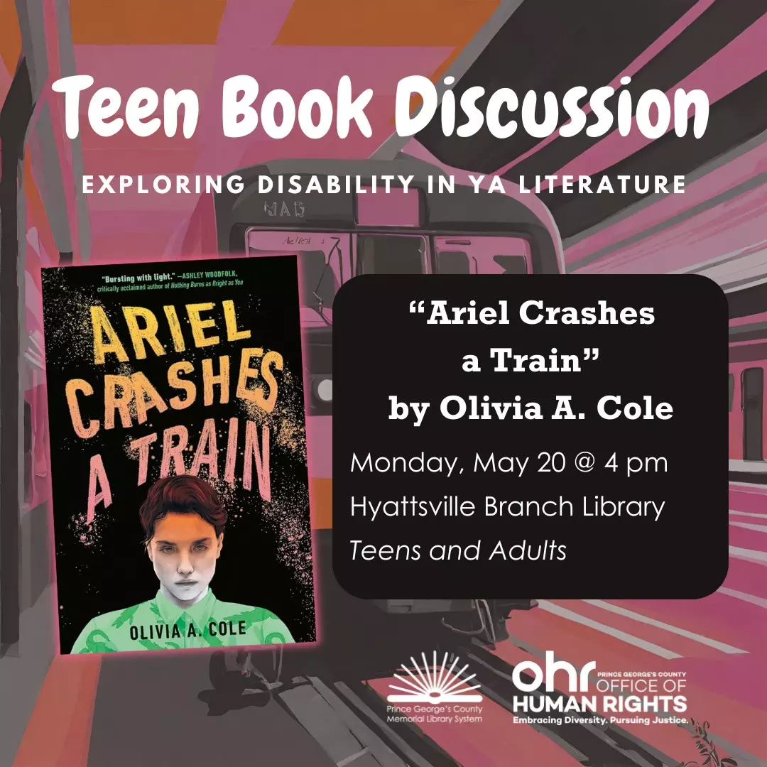 Teen Book Discussion Ariel Crashes a Train Prince County